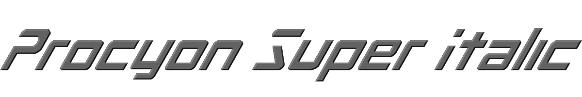 Procyon Super Italic 