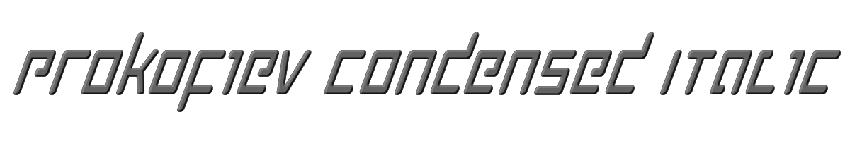 Prokofiev Condensed Italic 
