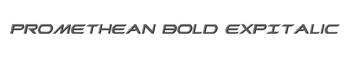 Promethean Bold ExpItalic 