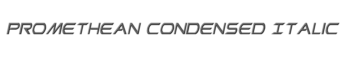 Promethean Condensed Italic 