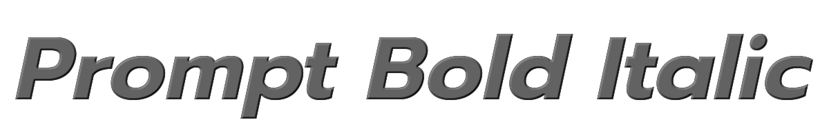 Prompt Bold Italic 