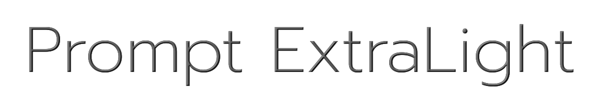 Prompt ExtraLight 