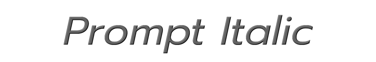 Prompt Italic 