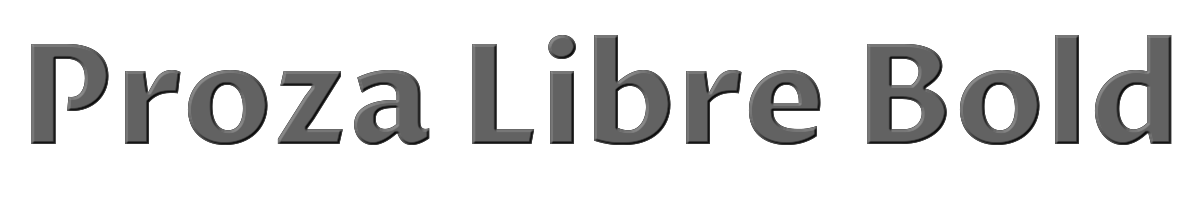 Proza Libre Bold 