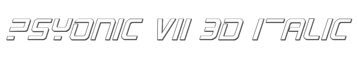 PsYonic VII 3D Italic 