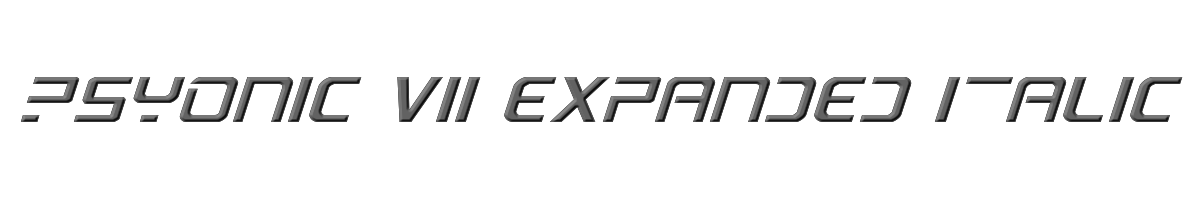 PsYonic VII Expanded Italic 