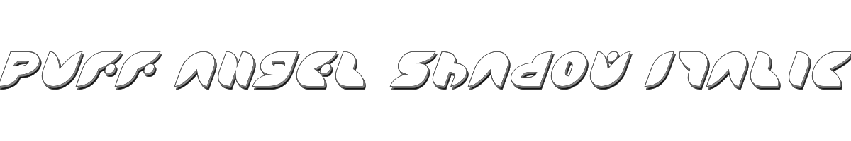 Puff Angel Shadow Italic 