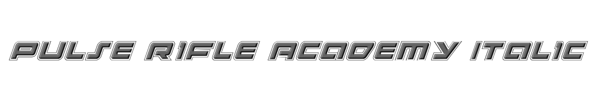 Pulse Rifle Academy Italic 