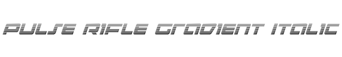 Pulse Rifle Gradient Italic 