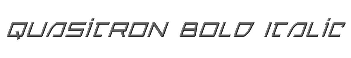 Quasitron Bold Italic 