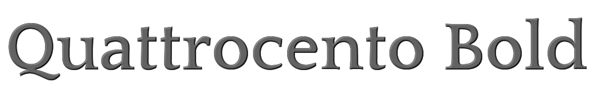 Quattrocento Bold 
