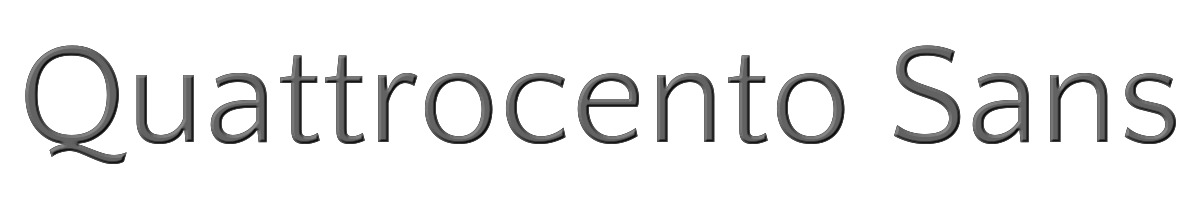 Quattrocento Sans 