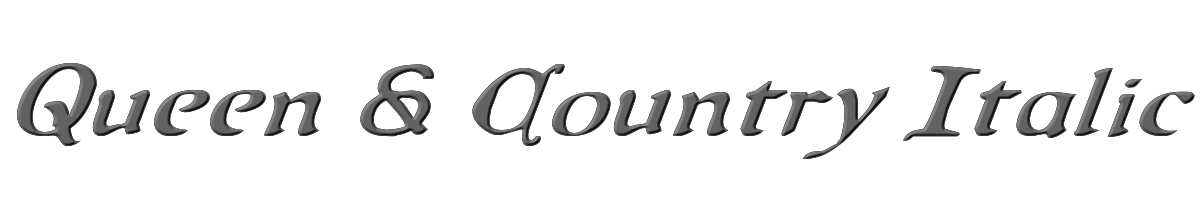 Queen & Country Italic 