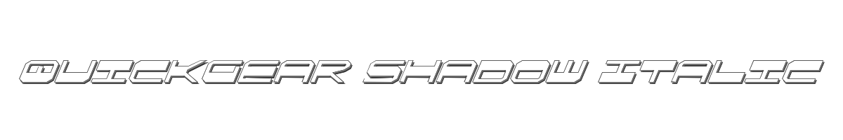 QuickGear Shadow Italic 