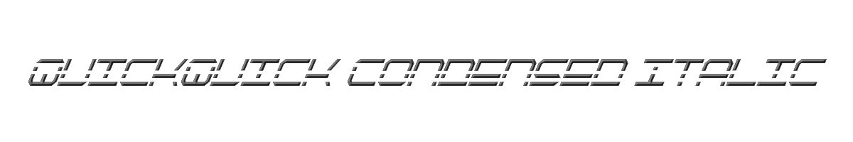 QuickQuick Condensed Italic 