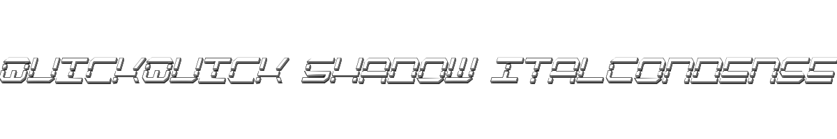 QuickQuick Shadow ItalCondensed 
