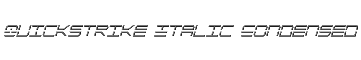 QuickStrike Italic Condensed 