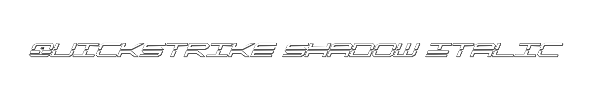 QuickStrike Shadow Italic 