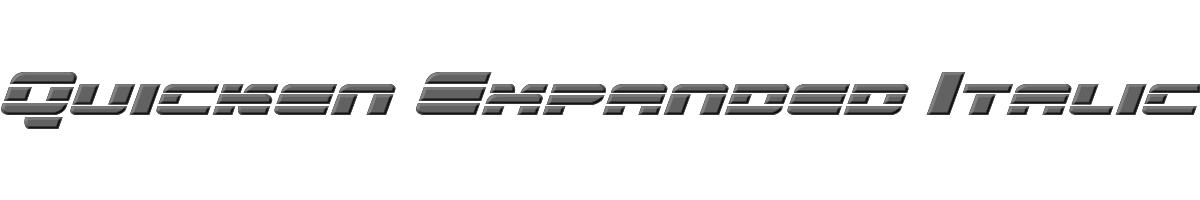 Quicken Expanded Italic 