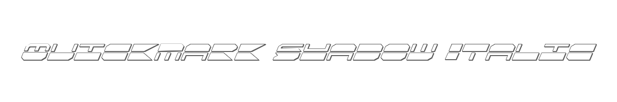 Quickmark Shadow Italic 