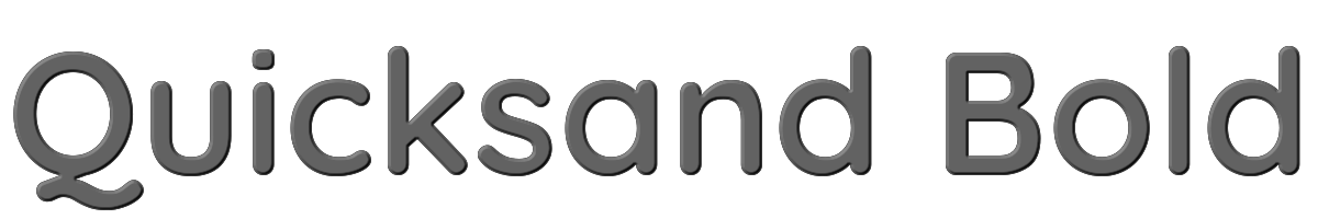 Quicksand Bold 