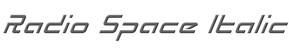 Radio Space Italic 