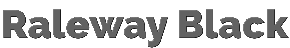 Raleway Black 