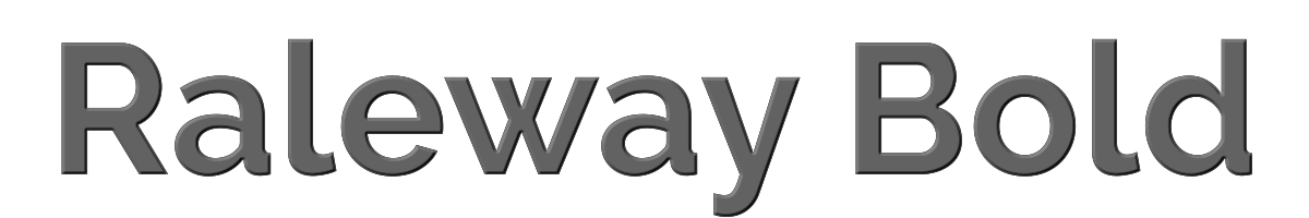 Raleway Bold 