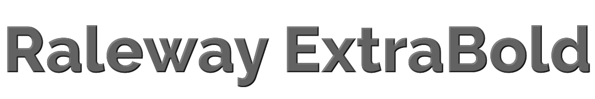 Raleway ExtraBold 