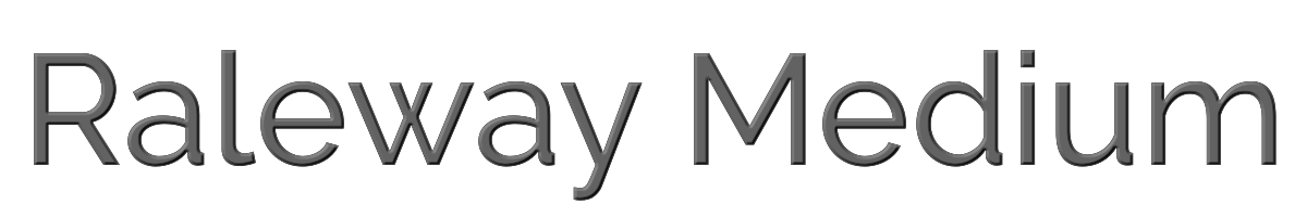 Raleway Medium 