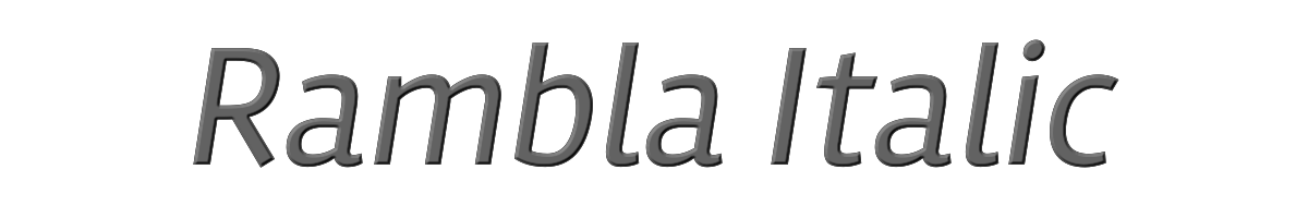 Rambla Italic 