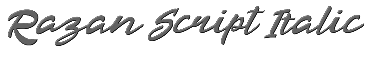 Razan Script Italic 