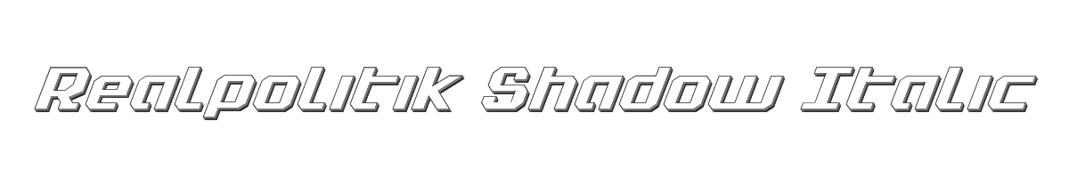 Realpolitik Shadow Italic 