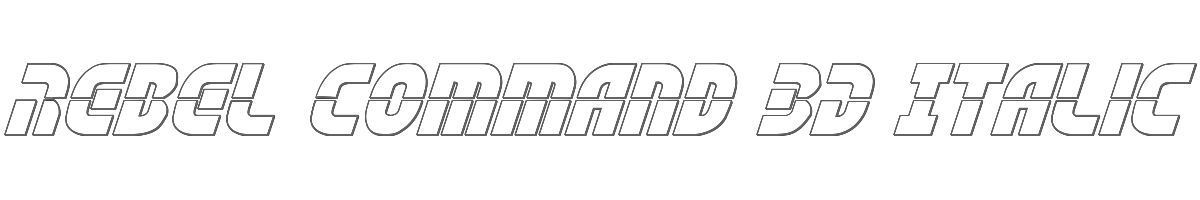 Rebel Command 3D Italic 