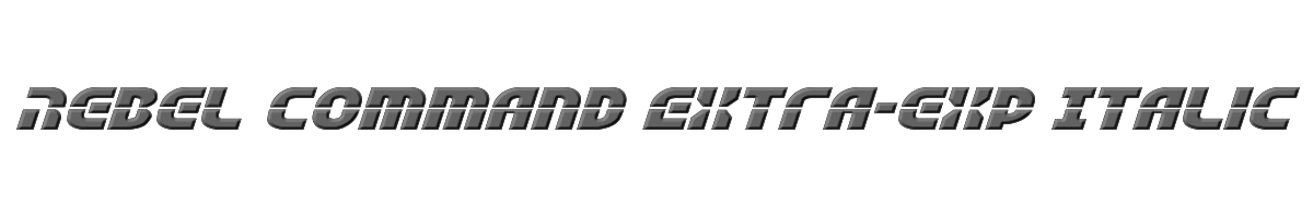 Rebel Command Extra-exp Italic Extra-expanded Italic 