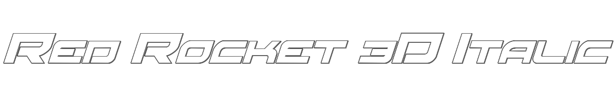 Red Rocket 3D Italic 