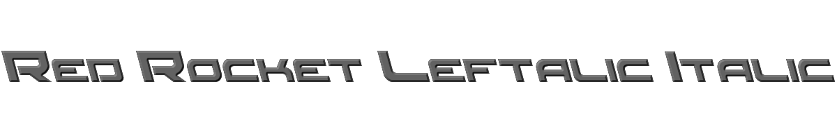 Red Rocket Leftalic Italic 