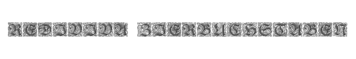 Rediviva Zierbuchstaben 