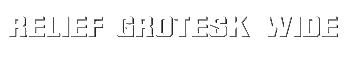 Relief Grotesk Wide 