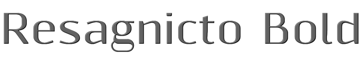Resagnicto Bold 