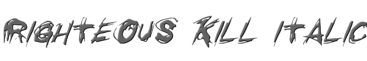 Righteous Kill Italic 