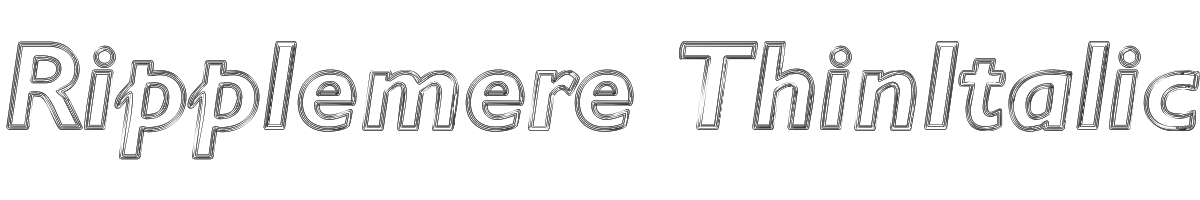 Ripplemere ThinItalic 
