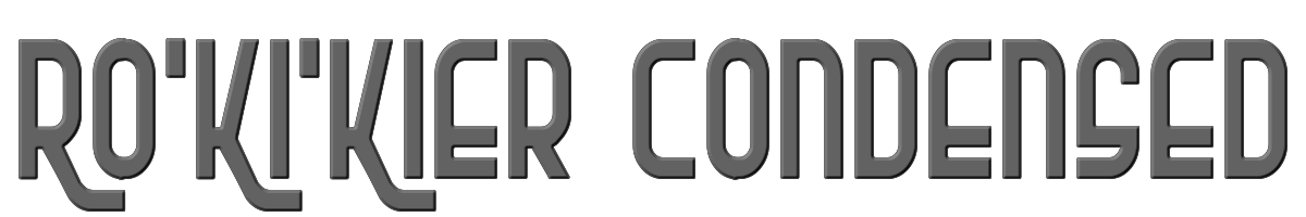 Ro'Ki'Kier Condensed 