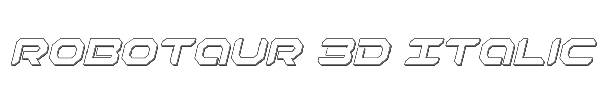 Robotaur 3D Italic 