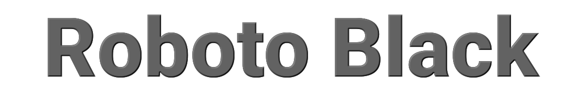 Roboto Black 
