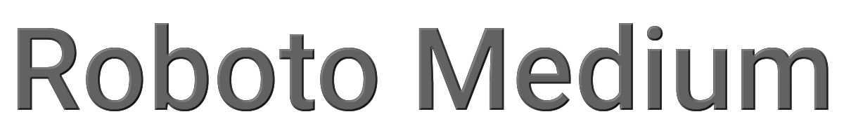 Roboto Medium 