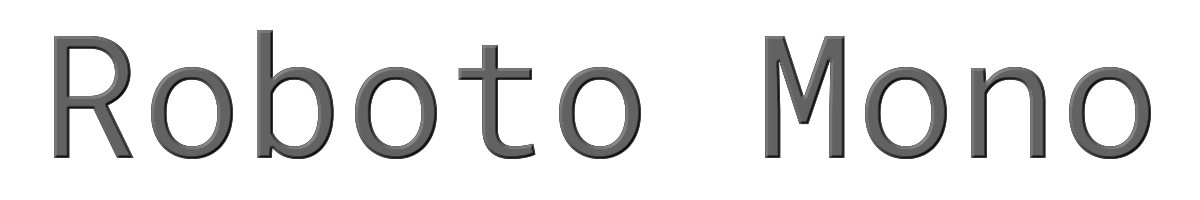 Roboto Mono 