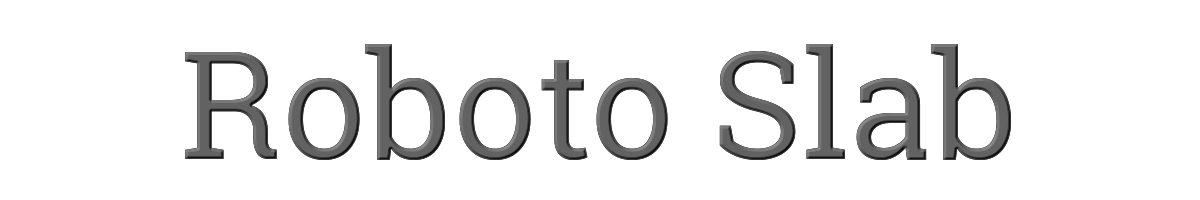Roboto Slab 