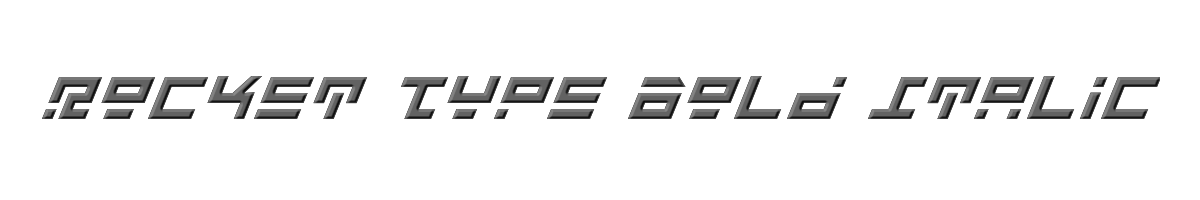 Rocket Type Bold Italic 