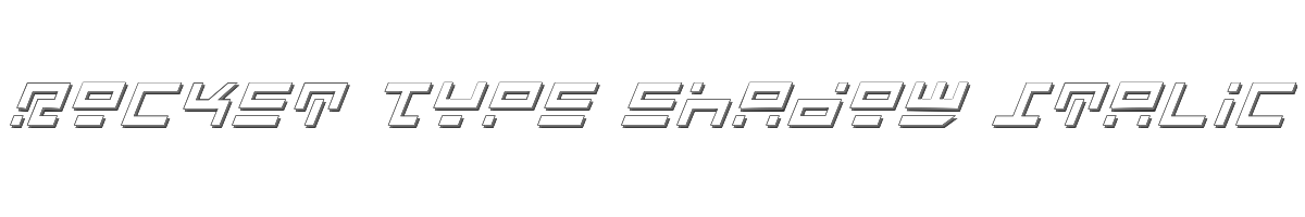 Rocket Type Shadow Italic 